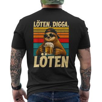 Bier Für Männer Löten Digga Löten Biertrinker Bier T-Shirt mit Rückendruck - Geschenkecke