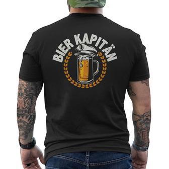 Bier Kapitän Lustig Bootauf Trinkpruch Herren Männer T-Shirt mit Rückendruck - Geschenkecke
