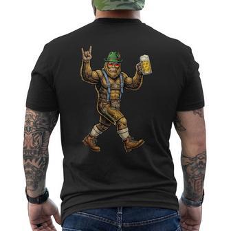 Bigfoot Oktoberfest Lederhosen German Sasquatch Beer Men Men's T-shirt Back Print - Thegiftio UK