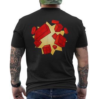 Blox Builder Style Classic Block Gaming Look For Creators Men's T-shirt Back Print - Thegiftio UK