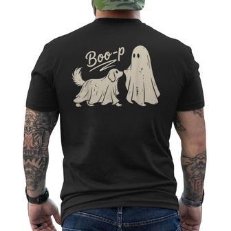 Boo Boo-P Golden Retriever Dog Ghost Halloween Spooky Men's T-shirt Back Print - Thegiftio UK