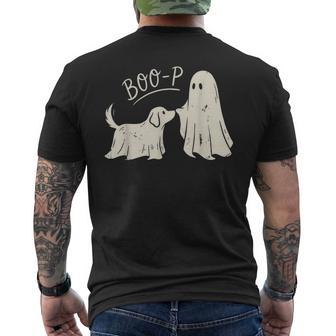 Boo-P Ghost Dog Nose Boop Halloween Costume Animal Lover Men's T-shirt Back Print | Seseable UK