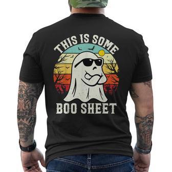 This Is Some Boo Sheet Ghost Retro Halloween Halloween Men's T-shirt Back Print - Thegiftio UK