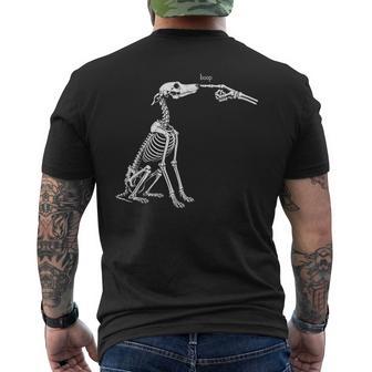 Boop Dog Skeleton Boop Halloween Men's T-shirt Back Print | Seseable UK