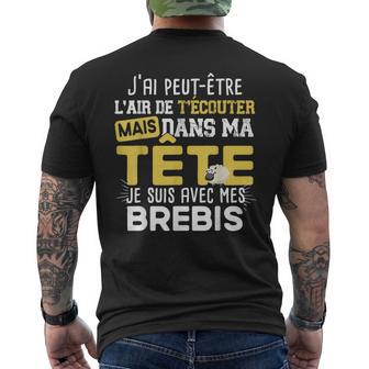Brebis Mouton Agneau Cadeau Humour Laine Ferme Agricole T-shirt imprimé au dos - Cadeauxyz