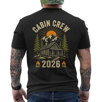 Cabin Crew 2026 Vacation Mountain Family Matching Group Men's T-shirt Back Print - Thegiftio UK