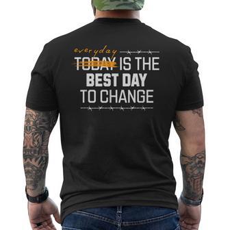 Cada Día Es El Mejor Día Para Cambiar Camiseta Hombre Estampado Espalda - Regaloses