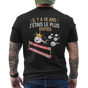 Cadeau Anniversaire 18 Ans Drole Adulte Marathon T-shirt imprimé au dos - Cadeauxyz