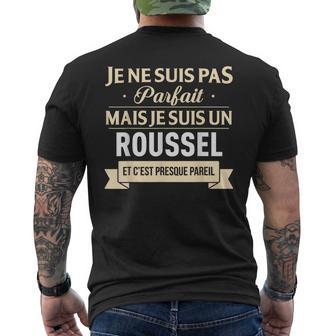 Cadeau Humour Roussel Nom De Famille T-shirt imprimé au dos - Cadeauxyz