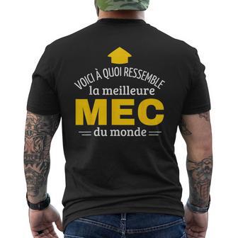 Cadeau Mec -Oici À Quoi Ressemble Meilleur Mec Du Mond T-shirt imprimé au dos - Cadeauxyz