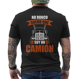 Camionero No Roncoueño Queoy Un Camión Truck Camiseta Hombre Estampado Espalda - Regaloses