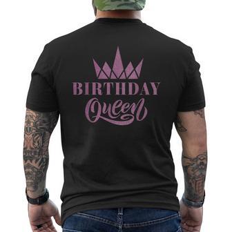 Camisa De La Reina Del Cumpleaños Para La Fiesta De Camiseta Hombre Estampado Espalda - Regaloses