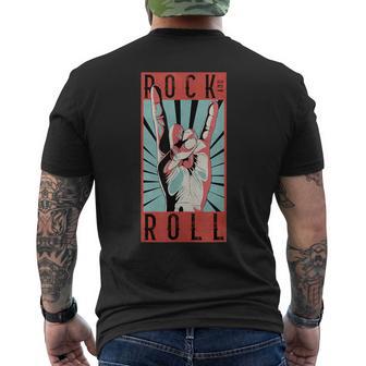 Camisaintage Rock And Roll Rock De Los 80 Camiseta Hombre Estampado Espalda - Regaloses