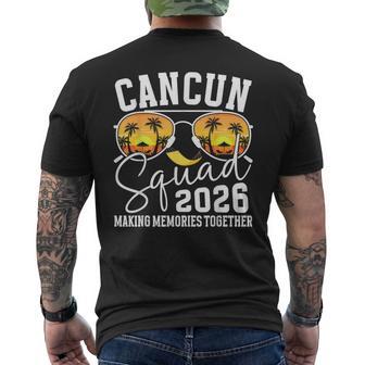 Cancun Vacation Squad 2026 Group Matching Family Vacation Men's T-shirt Back Print - Thegiftio UK