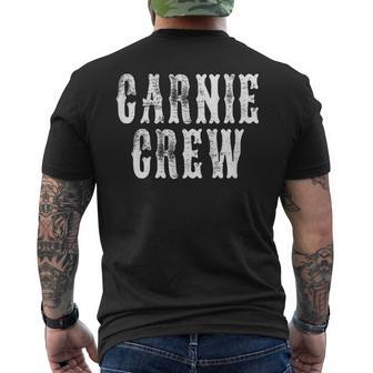 Carnie Crew Fun Carnival State Fair Amusement Park Men's T-shirt Back Print - Thegiftio UK