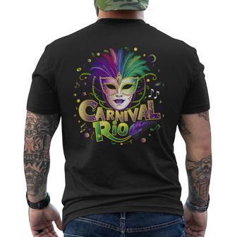 Carnival Costume Rio Brazil Souvenir Mardi Gras Festival Men's T-shirt Back Print - Thegiftio UK