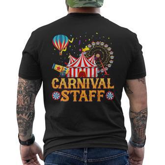 Carnival Staff Circus Crew Costume Circus Theme Party Kids Men's T-shirt Back Print - Thegiftio UK
