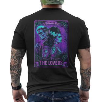 Carte De Tarot The Monster Frankenstein And Bride The Lovers T-shirt imprimé au dos - Cadeauxyz