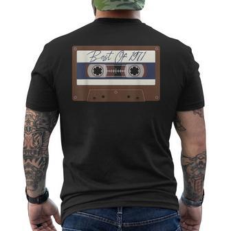Cassette Tape 1971 Regalo De Cumpleaños Camiseta Hombre Estampado Espalda - Regaloses