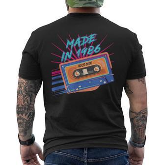Cassetteintage 1986 Hecho En 1986 Cumpleaños 34 80S Mix Camiseta Hombre Estampado Espalda - Regaloses