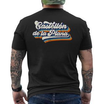 Castellón De La Plana Ciudade España Retrointageouvenir Camiseta Hombre Estampado Espalda - Regaloses