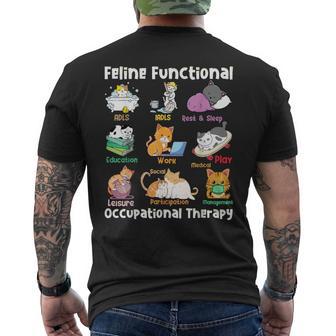 Cat Functional Occupational Therapy Ot Therapist Animal Love Men's T-shirt Back Print | Seseable UK