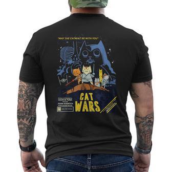 Cat Wars Amante De Los Gatos Divertidos Camiseta Hombre Estampado Espalda - Regaloses