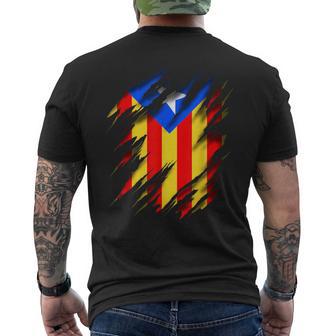 Cataluña Amantes Bandera Catalana Estelada Blava Camiseta Hombre Estampado Espalda - Regaloses