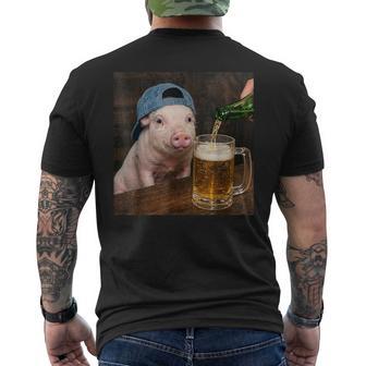 Cerdo Bebiendo Cerveza Pig Meme Camiseta Hombre Estampado Espalda - Regaloses