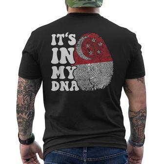 C'est Drôle C'est Inscrit Dans Mon Adn Drapeau Deingapour T-shirt imprimé au dos - Cadeauxyz