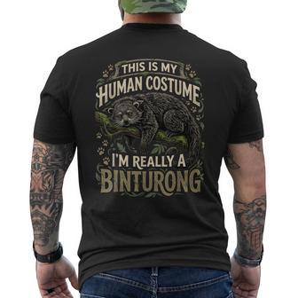 C'est Mon Costume Humain Jeuisraiment Un Binturong T-shirt imprimé au dos - Cadeauxyz