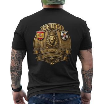 Ceuta Noeende Ceutae Defiende Bandera De España In Mangas Camiseta Hombre Estampado Espalda - Regaloses