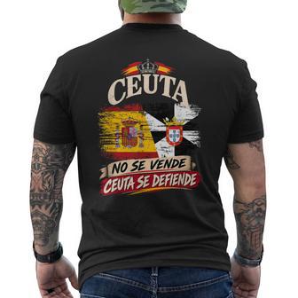 Ceuta Noeende Ceutae Defiende Bandera España Camiseta Hombre Estampado Espalda - Regaloses