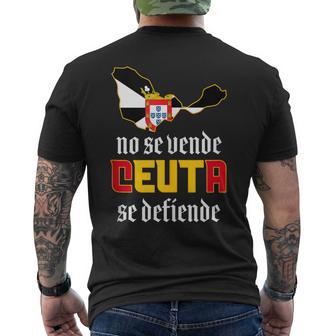 Ceuta Noeende Ceutae Defiende Caballa Orgulloso Patriótico In Mangas Camiseta Hombre Estampado Espalda - Regaloses