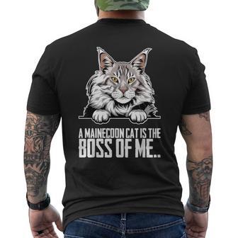 Chats Mainecoon Mainécoon Chaton Mainecoon T-shirt imprimé au dos - Cadeauxyz
