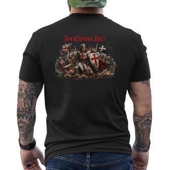 Chevaliers Templiers Croisés Catholiques T-shirt imprimé au dos - Cadeauxyz