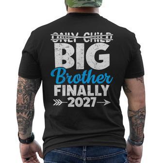 Only Child Expires 2027 Promoted To Big Brother Finally Men's T-shirt Back Print | Seseable UK