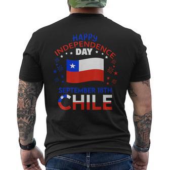 Chile 216Th Independence Day Chilean Pride Chile Flag Men's T-shirt Back Print - Thegiftio UK