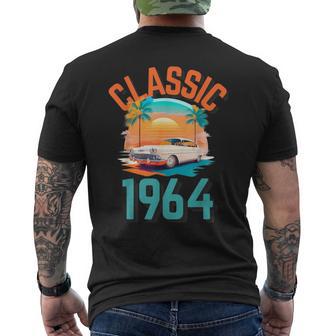 Clásico 1964 Con Coche Palmeras Y Puesta Deol Camiseta Hombre Estampado Espalda - Regaloses