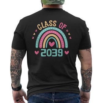 Class Of 2039 For First Day Of School Graduation Graduate Men's T-shirt Back Print - Thegiftio UK