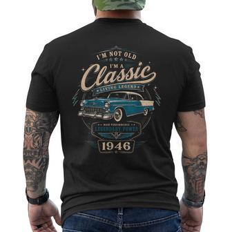 Classic Car 1946 Limited Edition 80 Year Old 80Th Birthday Men's T-shirt Back Print - Thegiftio UK