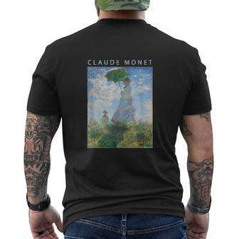 Claude Monet Lustiges Kunstonnenschirm Impressionismus Gemälde Herren Damen Lustige Kleidung Kunst Geschenk Ölgemälde T-Shirt mit Rückendruck - Geschenkecke