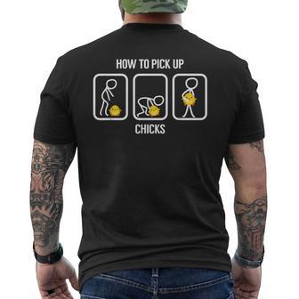 Cómo Recoger Pollitos Divertida Para Fiesta De Camiseta Hombre Estampado Espalda - Regaloses