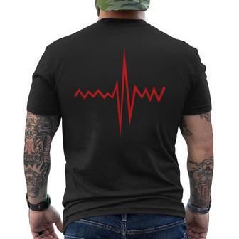 Con Frequenza Cardiac T-shirt da uomo con stampa posteriore - Novitaregali