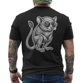 Cool Tarsero Gafas Dibujo Camiseta Hombre Estampado Espalda - Regaloses