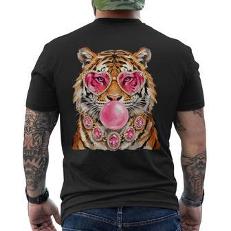 Cool Tiger Roar Leopard Sunglasses Glam Tiger Men's T-shirt Back Print | Seseable UK
