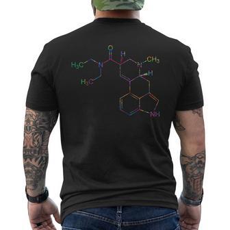 Cooles Psychedelic Goa Trance Lsd Mdma Rave Feier Herren-Erwachsene -Chwarz -Mall Kurzarm Klassisch Party Musik Trippy Psychedelische Chemischetruktur T-Shirt mit Rückendruck - Geschenkecke