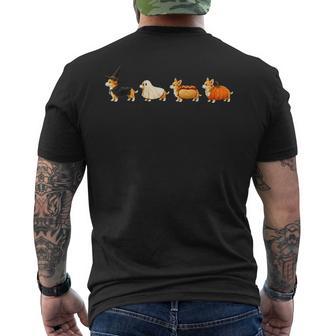 Corgi Halloween Costume Parade Spooky Dog Men's T-shirt Back Print | Seseable UK