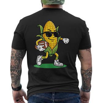 Corn Football Player Mascot Sport Fan Food Humor Men's T-shirt Back Print | Seseable UK