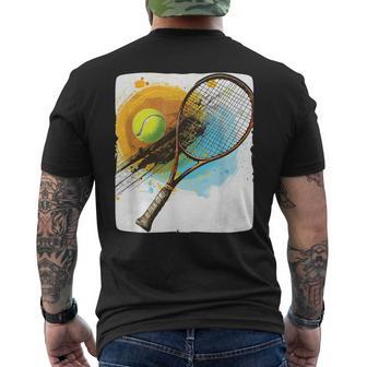 Costume De Raquette De Tennis Avec Balle De Tennis T-shirt imprimé au dos - Cadeauxyz